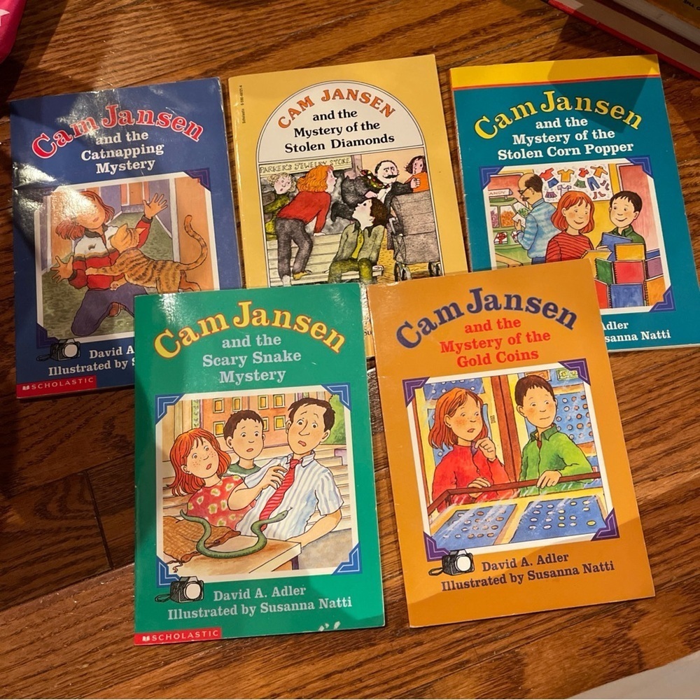 Cam Jansen David A. Adler Lot of 5 Paperback Vintage Children's Chapter Books